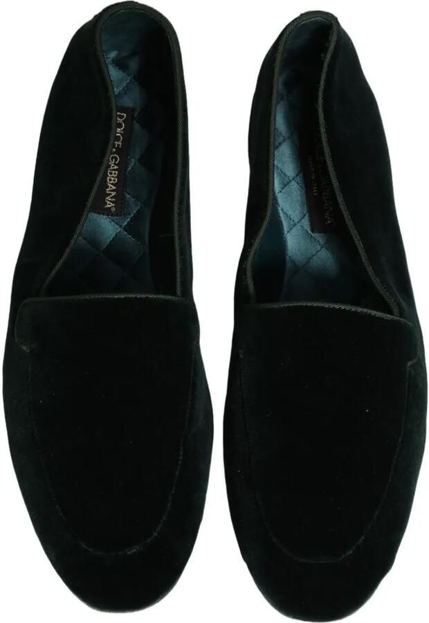 Dolce & Gabbana velvet loafers Groen - Foto 4