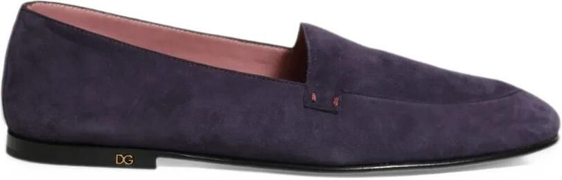 Dolce & Gabbana velvet loafers Paars