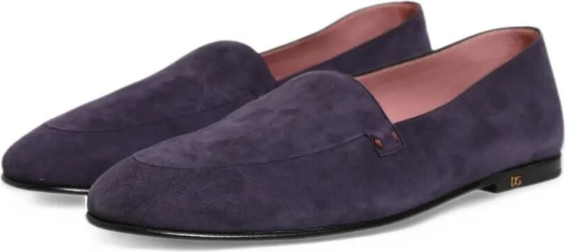 Dolce & Gabbana velvet loafers Paars - Foto 4