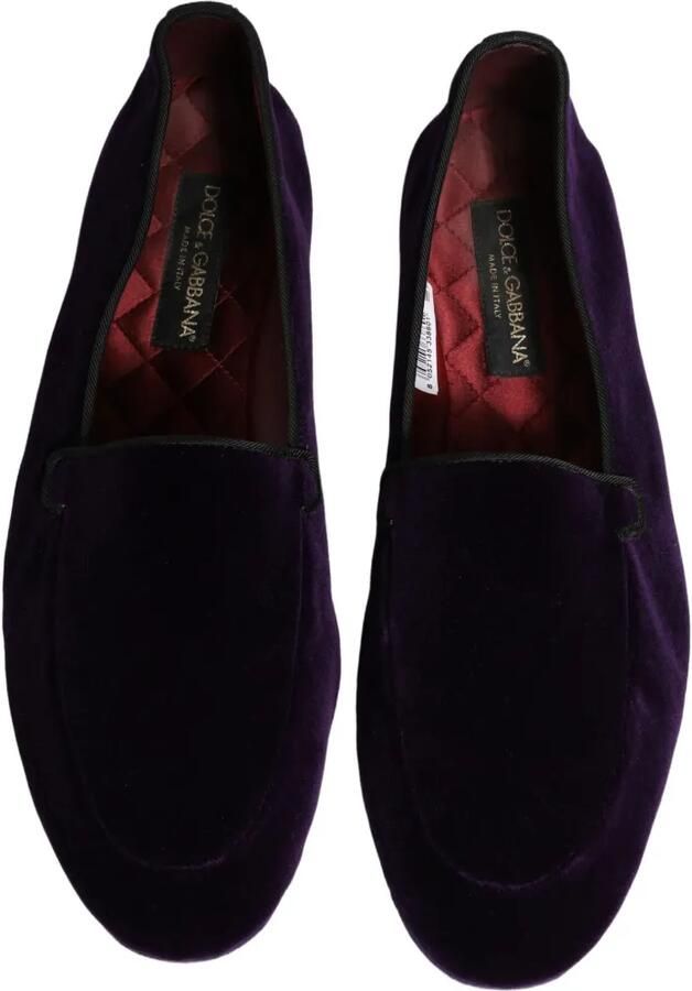 Dolce & Gabbana velvet loafers Paars - Foto 2