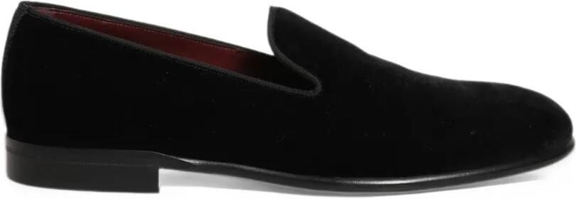 Dolce & Gabbana velvet loafers Zwart