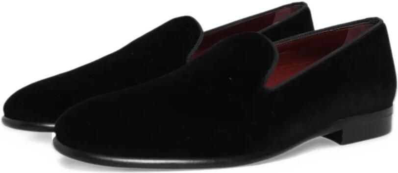 Dolce & Gabbana velvet loafers Zwart - Foto 5