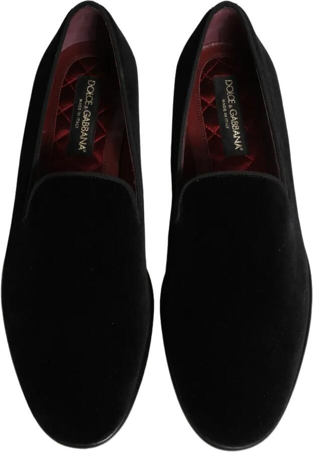 Dolce & Gabbana velvet loafers Zwart - Foto 2
