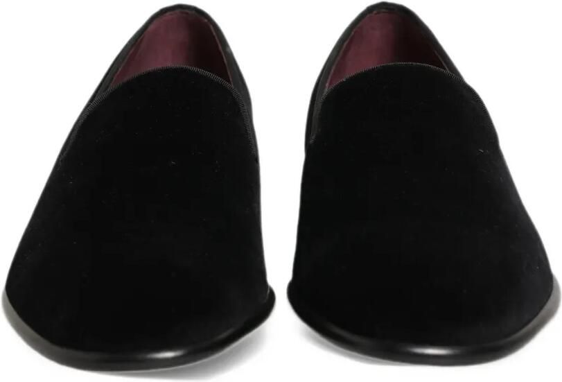 Dolce & Gabbana velvet loafers Zwart - Foto 3