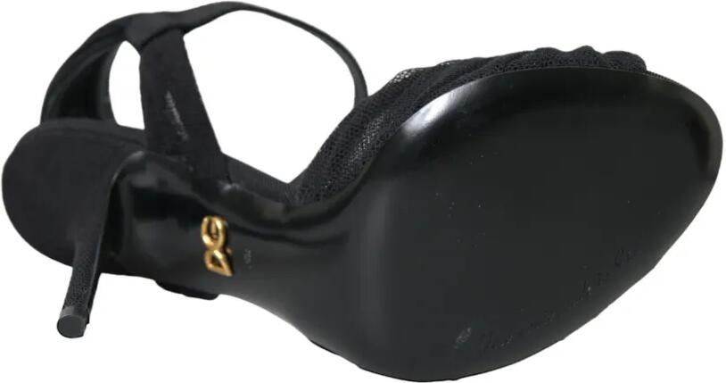 Dolce & Gabbana Verfraaide sandalen Zwart - Foto 5