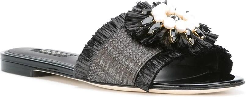 Dolce & Gabbana versierde sandalen Zwart - Foto 4