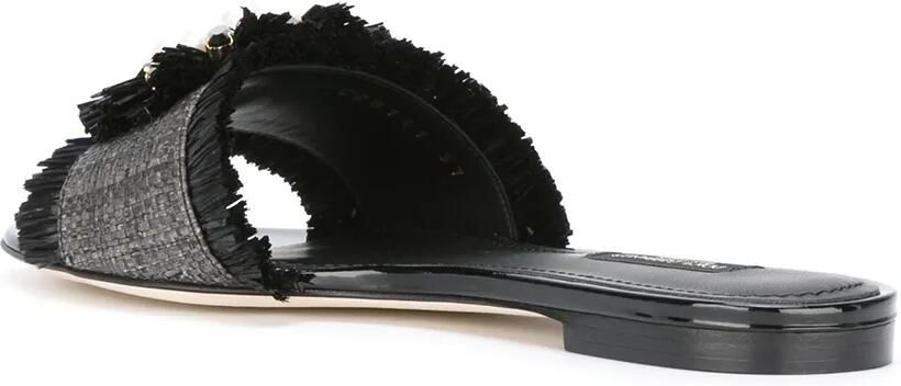 Dolce & Gabbana versierde sandalen Zwart - Foto 3