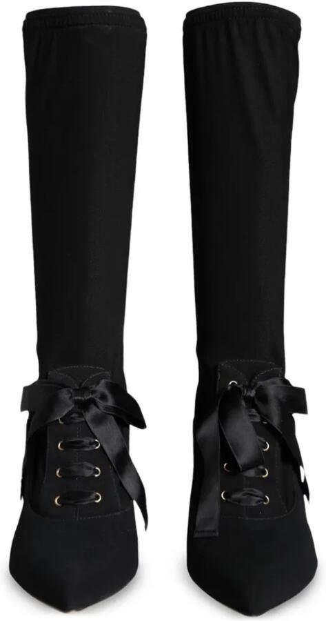 Dolce & Gabbana Veterlaarzen met hak Zwart - Foto 5