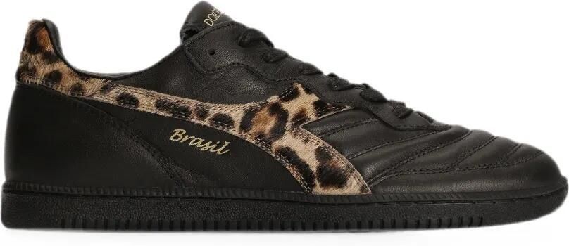 Dolce & Gabbana x Diadora Brasil kalfsleren sneakers Zwart