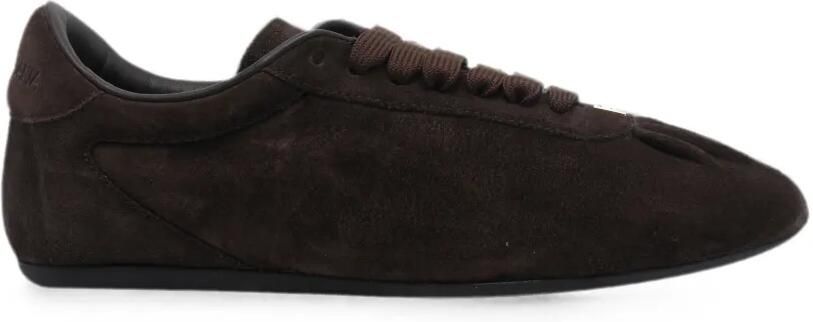 Dolce & Gabbana Zachte kalfsleren ballerina sneakers Bruin