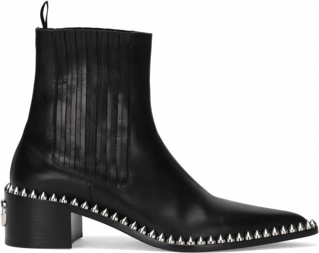 Dolce & Gabbana Enkellaarzen met studs Zwart