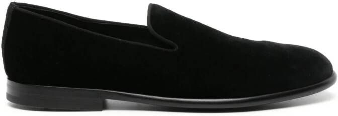 Dolce & Gabbana Fluwelen loafers Zwart