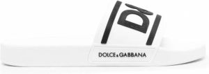 Dolce & Gabbana Gomma badslippers Wit