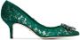 Dolce & Gabbana Pumps in Taormina Lace with Crystals Groen Dames - Thumbnail 2