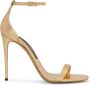 Dolce & Gabbana Keira 105mm leren sandalen Goud - Thumbnail 1