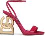 Dolce & Gabbana Keira sandalen met DG-hak Rood - Thumbnail 1