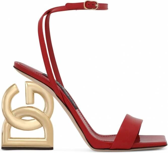 Dolce & Gabbana 3.5 lakleren 105mm sandalen Rood