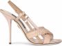 Dolce & Gabbana 105mm sandalen met gekruiste bandjes Beige - Thumbnail 1