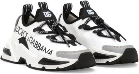 Dolce & Gabbana Kids Airmaster sneakers met vlakken Wit