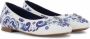 Dolce & Gabbana Kids Leren ballerina's met logoprint Wit - Thumbnail 1