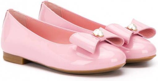 Dolce & Gabbana Kids Ballerina's met strik Roze