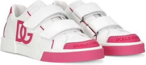 Dolce & Gabbana Kids Sneakers met logo-reliëf Wit