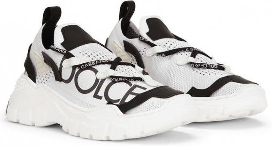 Dolce & Gabbana Kids Daymaster sneakers met logoprint Wit