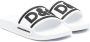 Dolce & Gabbana Kids Slippers met logo-reliëf Wit - Thumbnail 1