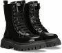 Dolce & Gabbana Kids Leren combat boots Zwart - Thumbnail 1