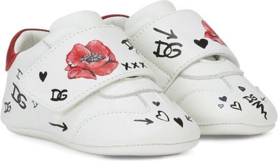 Dolce & Gabbana Kids Leren sneakers Wit