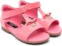 Dolce & Gabbana Kids Lakleren sandalen met DG-logo Roze - Thumbnail 1