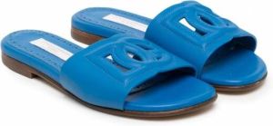 Dolce & Gabbana Kids Leren sandalen Blauw
