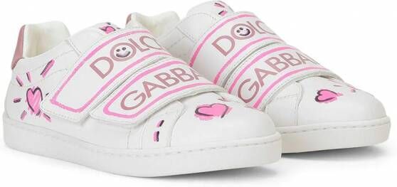 Dolce & Gabbana Kids Leren sneakers Wit