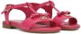 Dolce & Gabbana Kids Lakleren sandalen met DG-logo Roze - Thumbnail 1