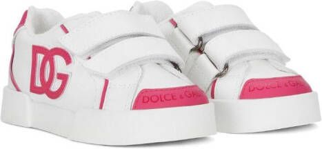 Dolce & Gabbana Kids Sneakers met logo-reliëf Wit