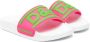 Dolce & Gabbana Kids Slippers met logo-reliëf Roze - Thumbnail 1