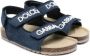 Dolce & Gabbana Kids Sandalen met klittenband Blauw - Thumbnail 1