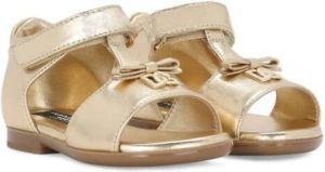 Dolce & Gabbana Kids Sandalen met logoplakkaat Goud