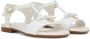 Dolce & Gabbana Kids Lakleren sandalen met DG-logo Wit - Thumbnail 1