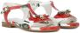 Dolce & Gabbana Kids Sandalen met logoplakkaat Rood - Thumbnail 1