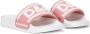 Dolce & Gabbana Kids Badslippers met logoprint Roze - Thumbnail 1