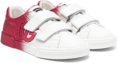 Dolce & Gabbana Kids Maiolica sneakers met glitterdetail Wit