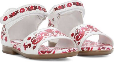 Dolce & Gabbana Kids Sandalen met open neus Wit