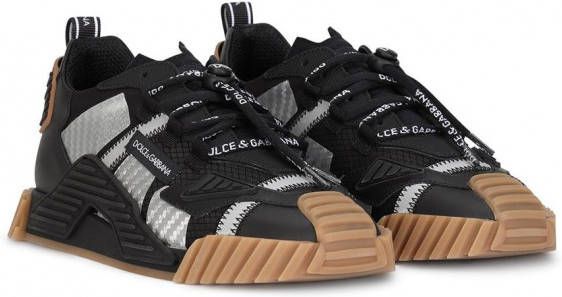 Dolce & Gabbana Kids Sneakers met vlakken Zwart