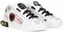 Dolce & Gabbana Kids Portofino DG King leren sneakers Wit - Thumbnail 1