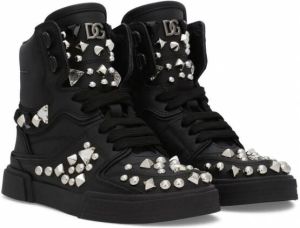 Dolce & Gabbana Kids Portofino high-top sneakers Zwart