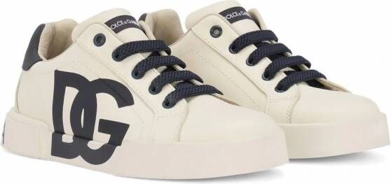 Dolce & Gabbana Kids Portofino low-top sneakers Wit