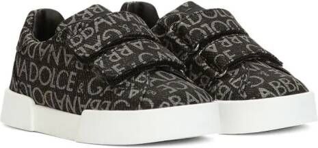 Dolce & Gabbana Kids Portofino low-top sneakers Zwart