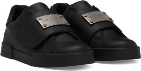 Dolce & Gabbana Kids Portofino low-top sneakers Zwart