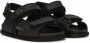 Dolce & Gabbana Kids Leren sandalen met klittenband Zwart - Thumbnail 1
